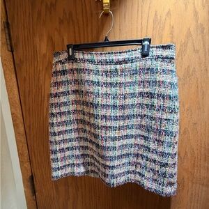 Talbots Multicolor Tweed Pencil Skirt